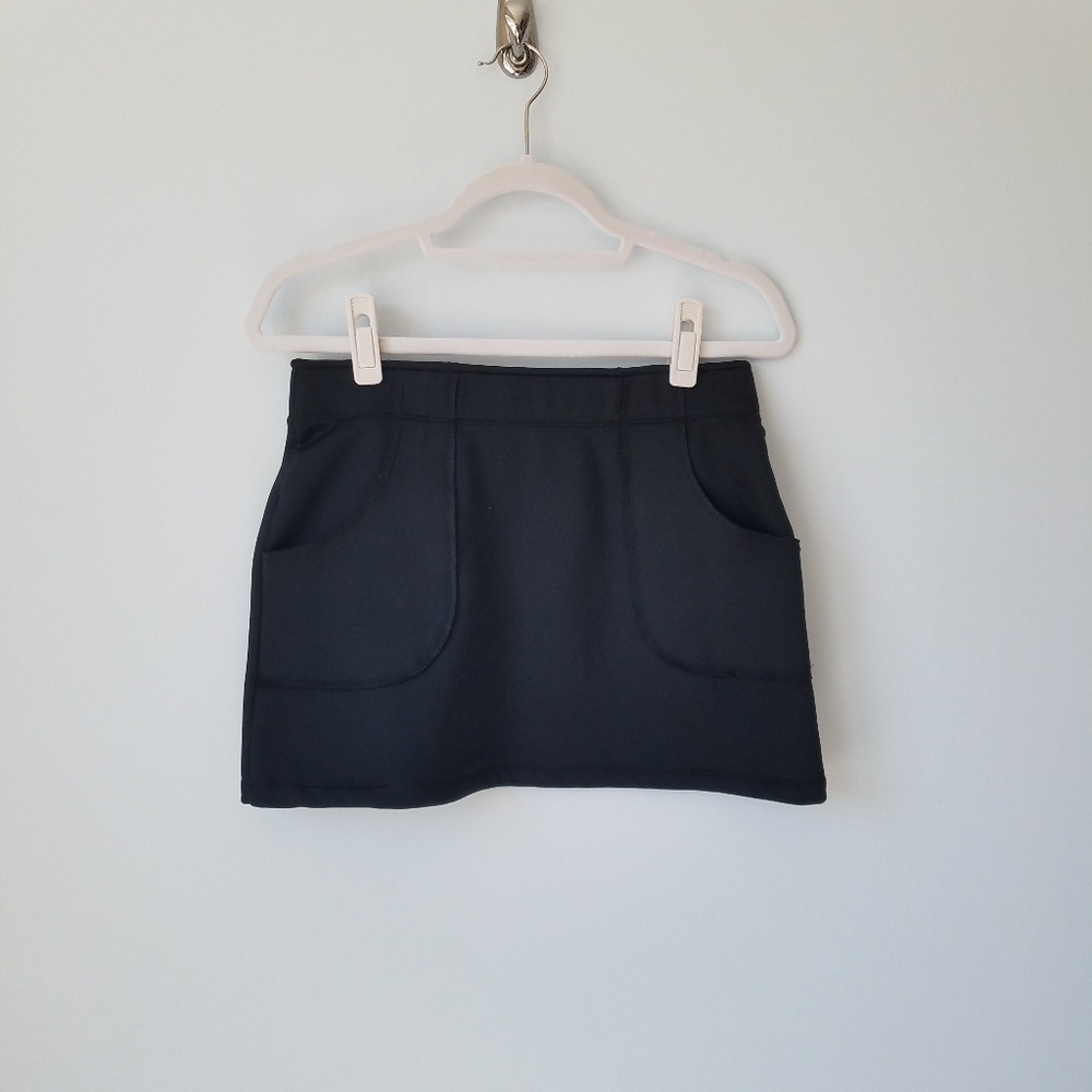 Athleta | Black Tech Fleece Lined Skirt